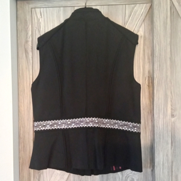 Bianca Nygard Military Look Black Vest 14 - Picture 3 of 7